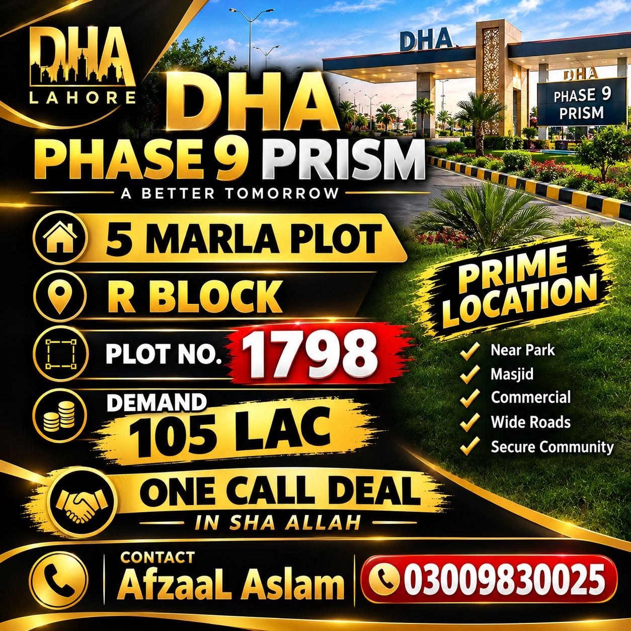 Afzaal Aslam ka ad (Prism R-1798)