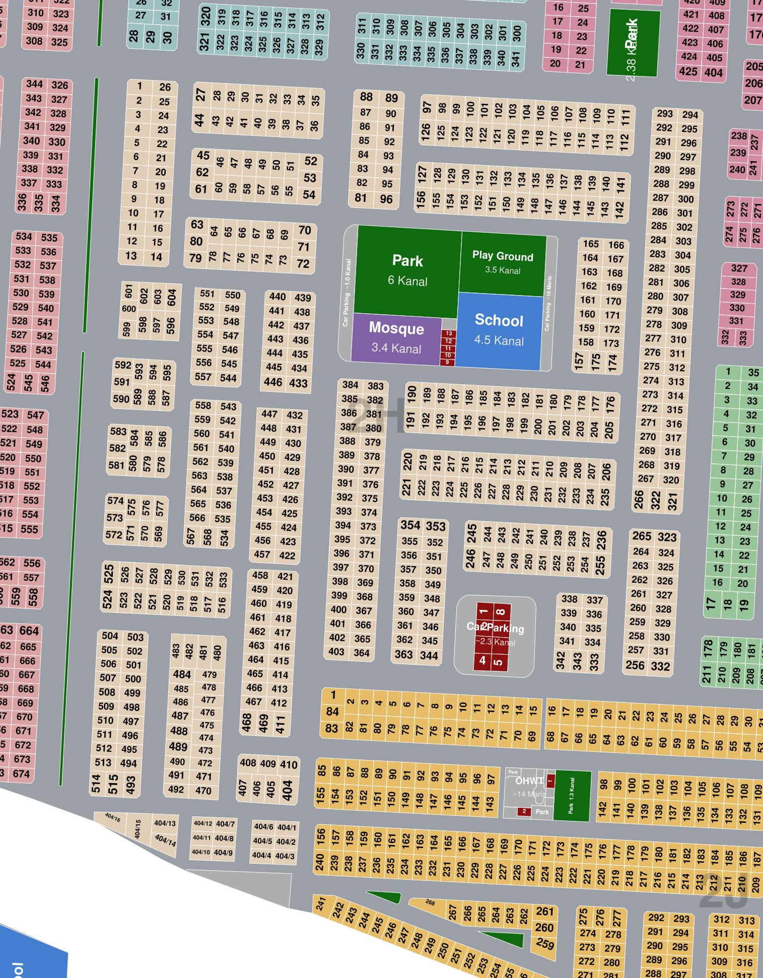 Block 2H map