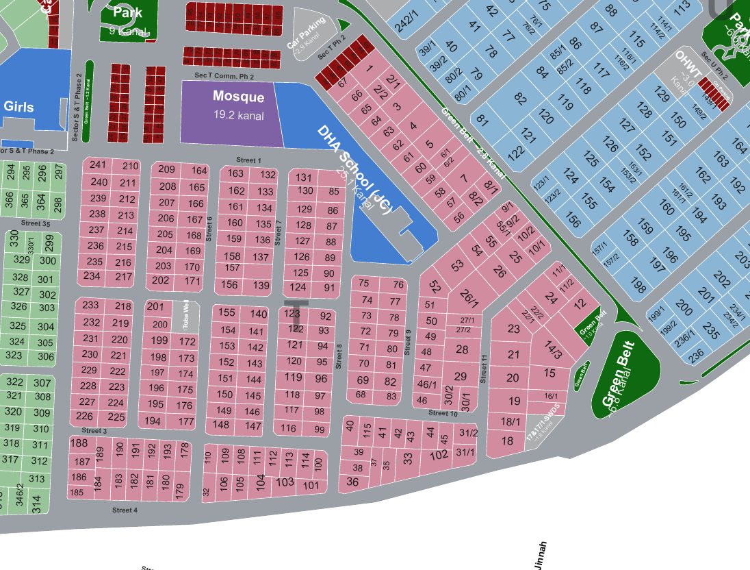 Block T map