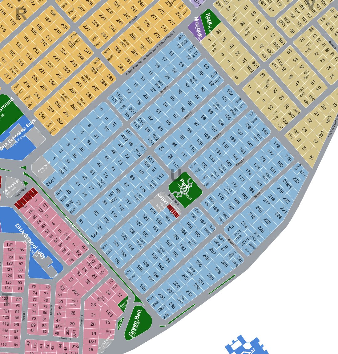 Block U map