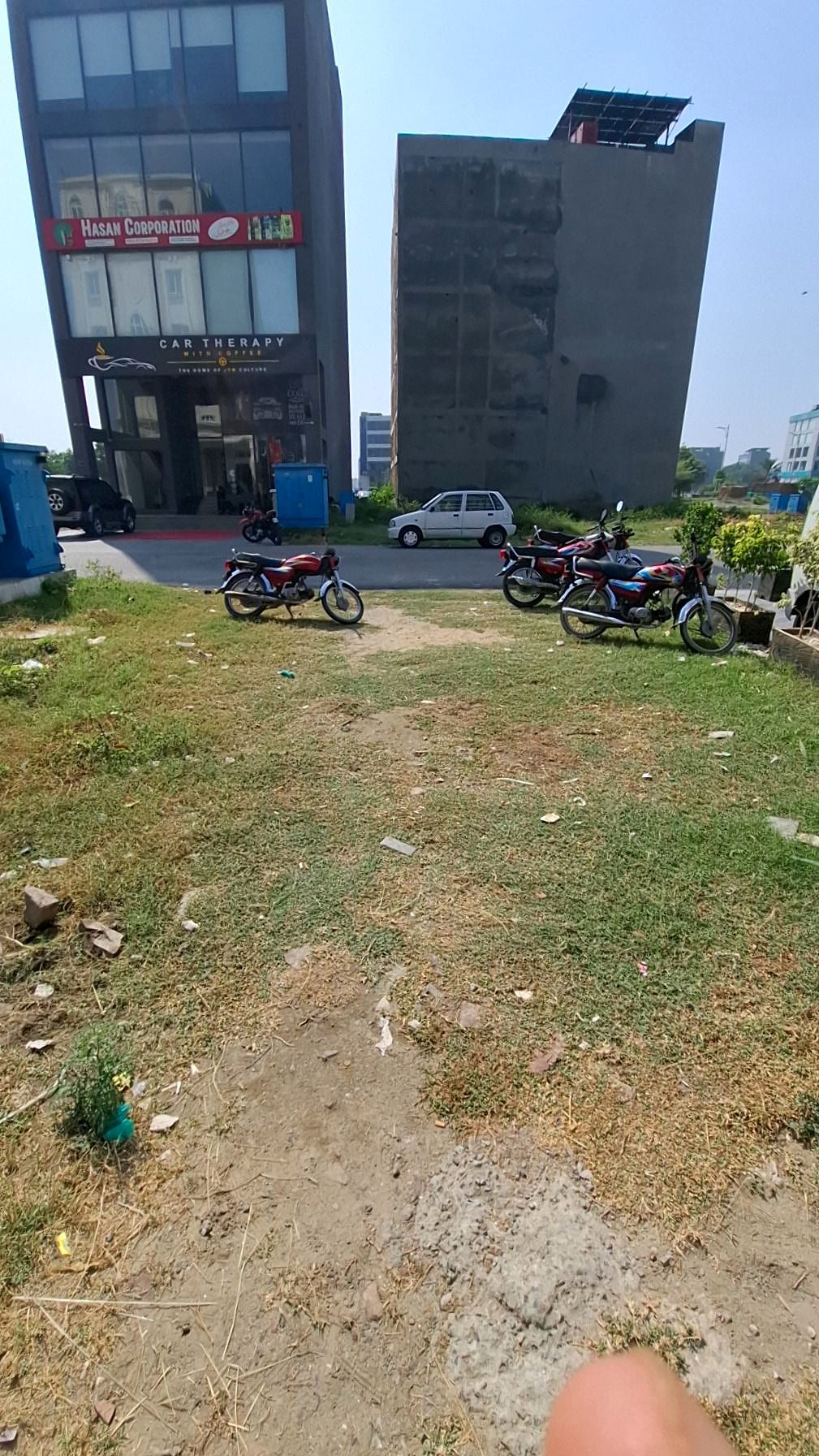 The road in front — Plot 117, Block BWB, DHA Phase 8